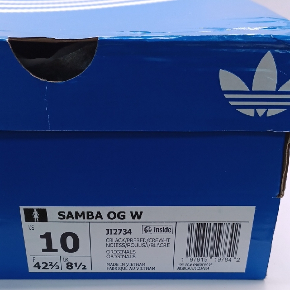 NEW Adidas Samba OG Cheetah Print Red/Creme Sneakers Womens Size 10 US JI2734 - Picture 16 of 16